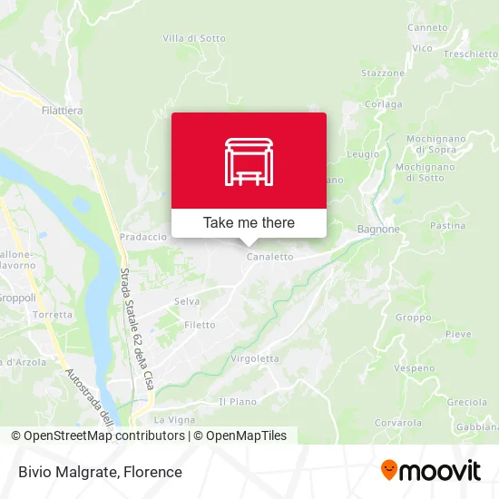 Bivio Malgrate map