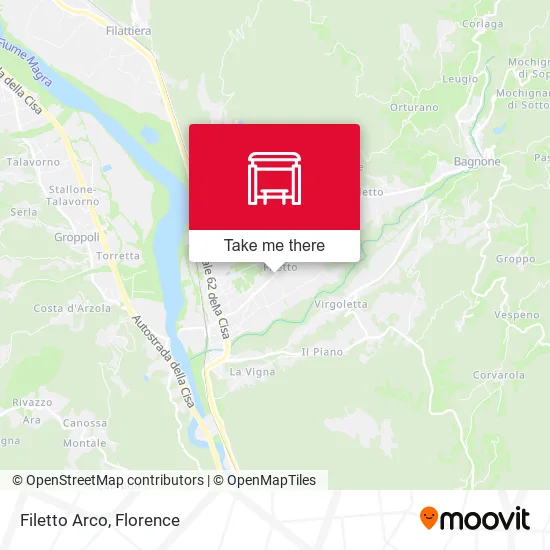 Filetto Arco map
