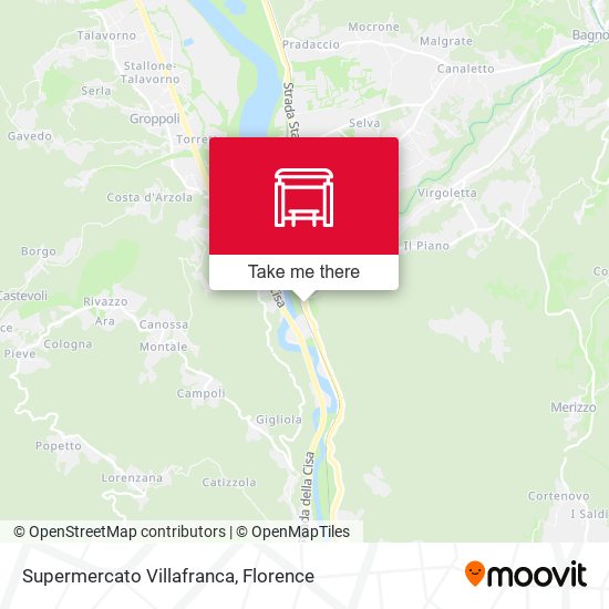 Supermercato Villafranca map