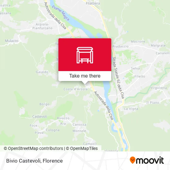 Bivio Castevoli map
