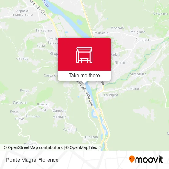Ponte Magra map