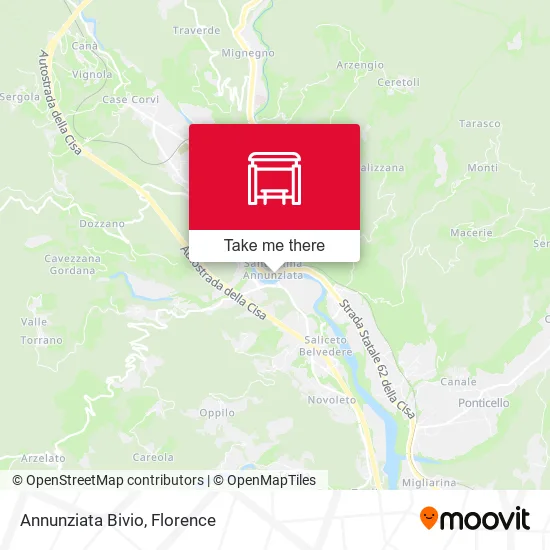 Annunziata Bivio map