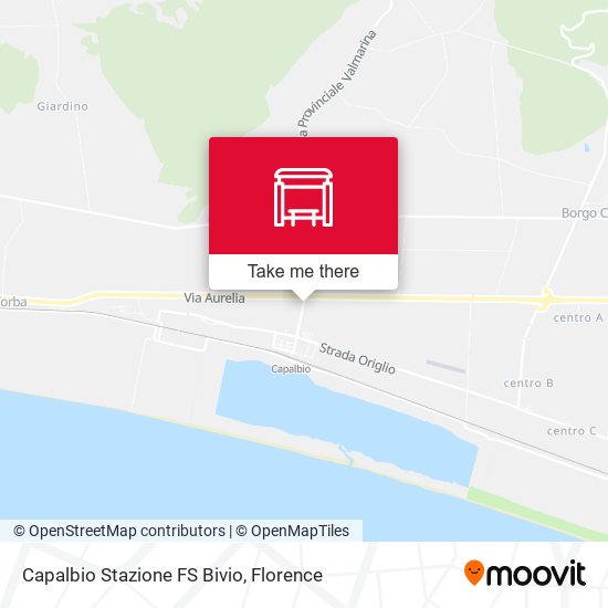 Capalbio Stazione FS Bivio map