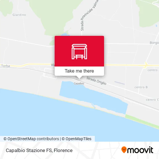 Capalbio Stazione FS map