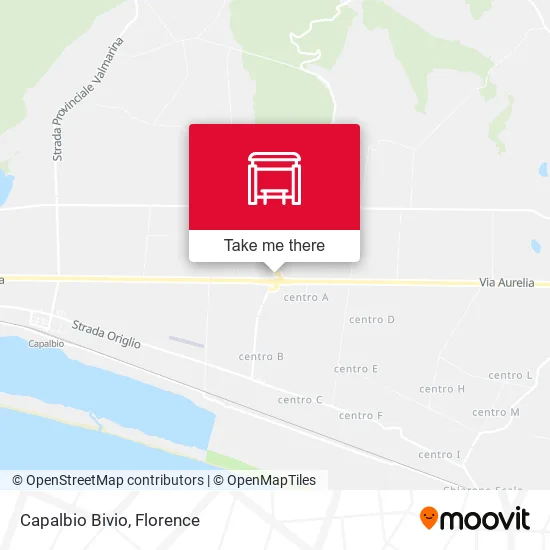Capalbio Bivio map