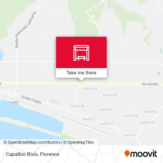 Capalbio Bivio map