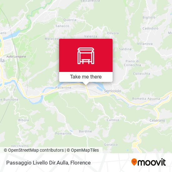 Passaggio Livello Dir.Aulla map