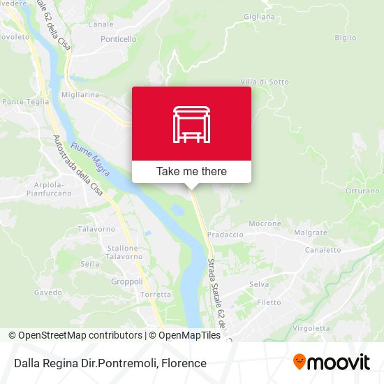 Dalla Regina Dir.Pontremoli map