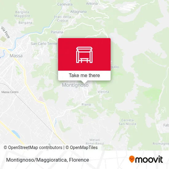 Montignoso/Maggioratica map