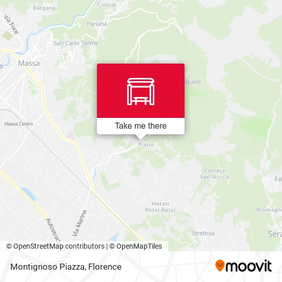 Montignoso Piazza map
