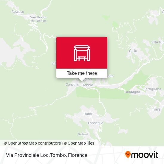 Via Provinciale Loc.Tombo map