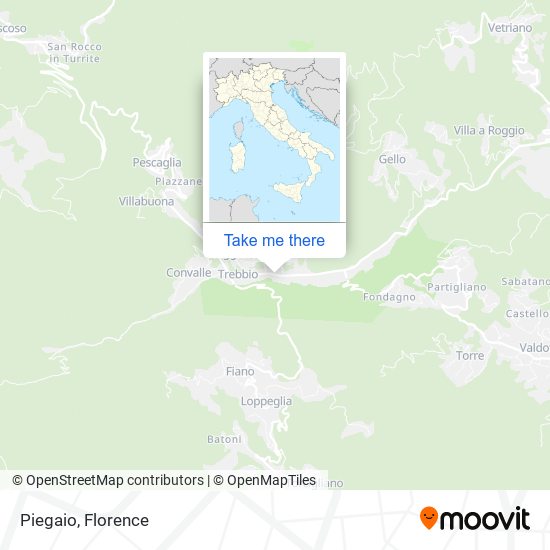 Piegaio map