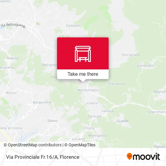 Via Provinciale Fr.16/A map