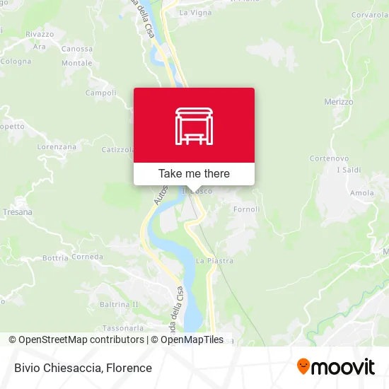 Bivio Chiesaccia map