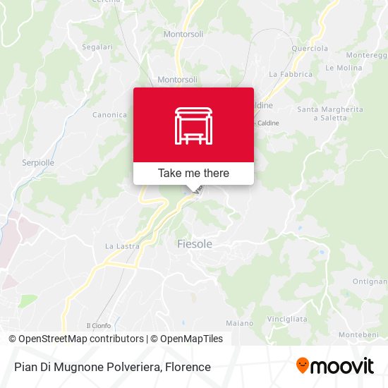 Pian Di Mugnone Polveriera map