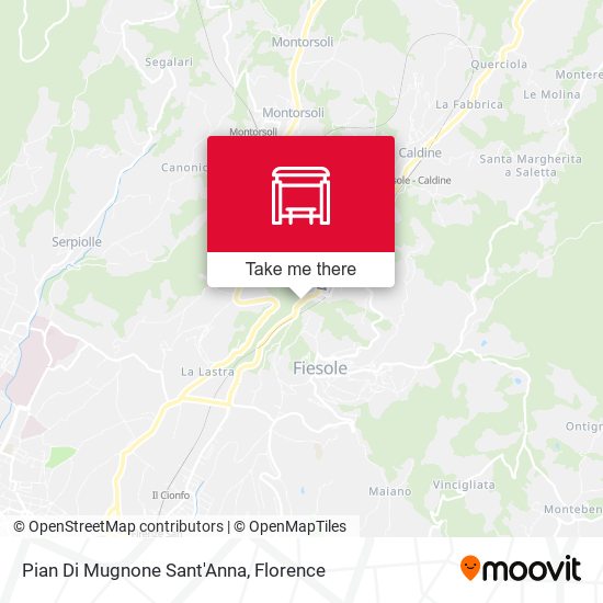 Pian Di Mugnone Sant'Anna map