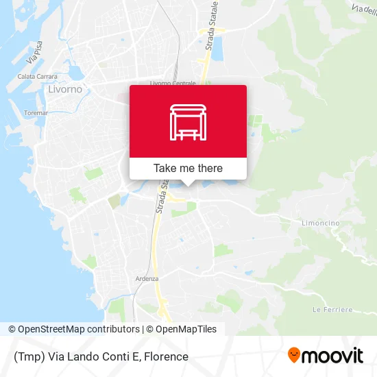(Tmp) Via Lando Conti E map