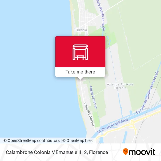 Calambrone Colonia V.Emanuele III 2 map