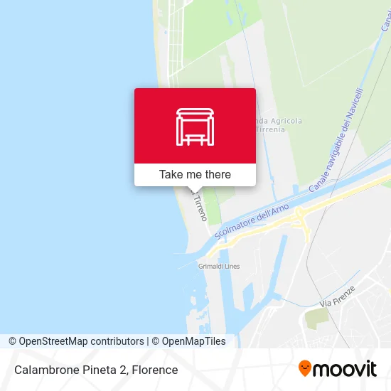 Calambrone Pine Grove 2 map