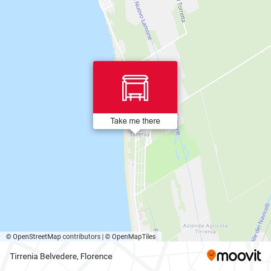 Tirrenia Belvedere map