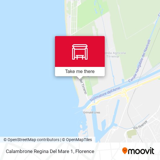 Calambrone Regina Del Mare 1 map
