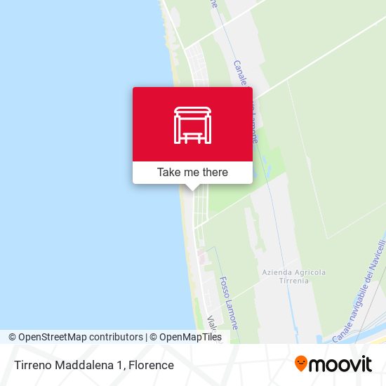 Tirreno Maddalena 1 map