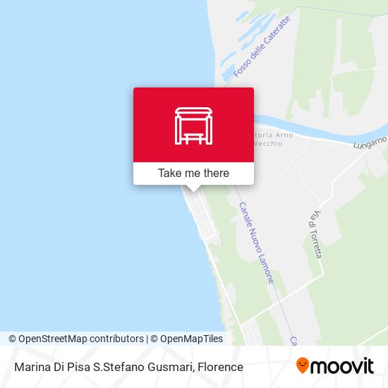 Marina Di Pisa S.Stefano Gusmari map