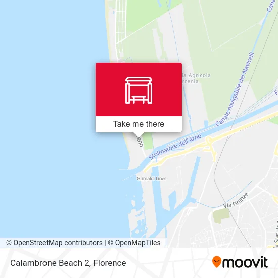 Calambrone Beach 2 map