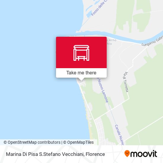 Marina Di Pisa S.Stefano Vecchiani map