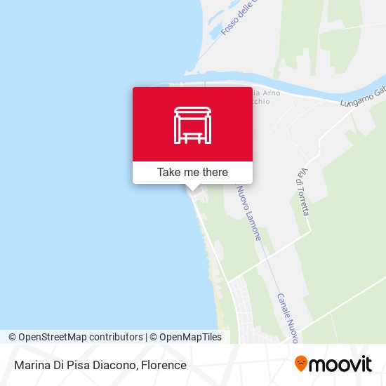 Marina Di Pisa Diacono map