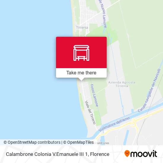 Calambrone Colonia V.Emanuele III 1 map