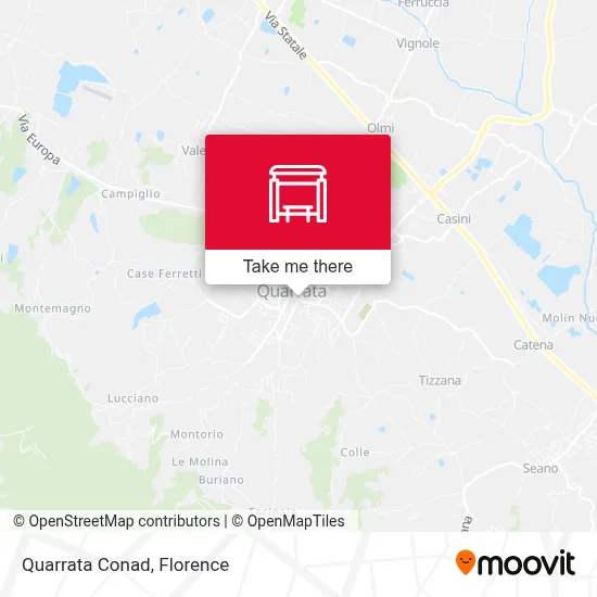 Quarrata Conad map