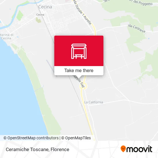 Ceramiche Toscane map