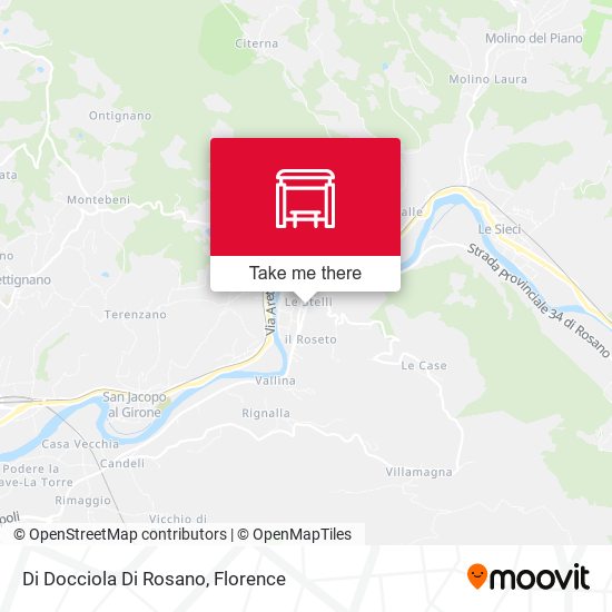 Di Docciola Di Rosano map