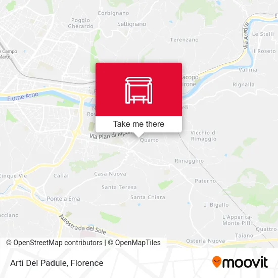 Arti Del Padule map