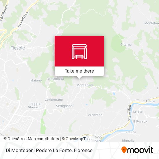 Di Montebeni Podere La Fonte map
