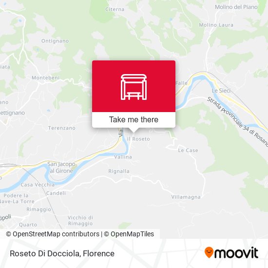 Roseto Di Docciola map