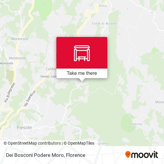 Dei Bosconi Podere Moro map