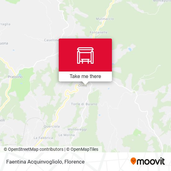 Faentina Acquinvogliolo map