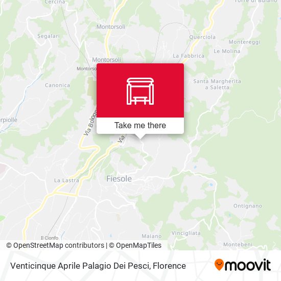 Venticinque Aprile Palagio Dei Pesci map