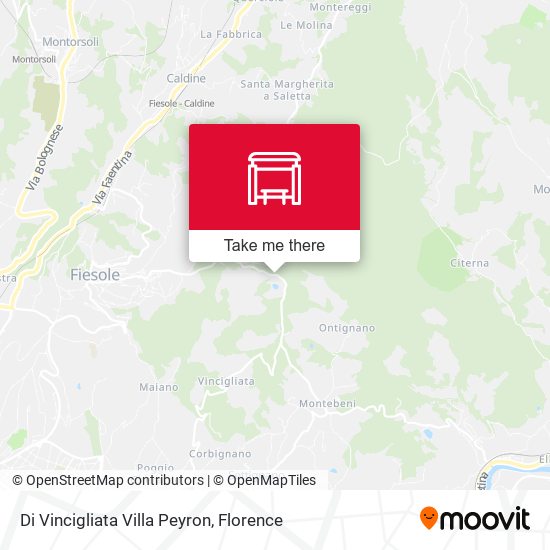 Di Vincigliata Villa Peyron map