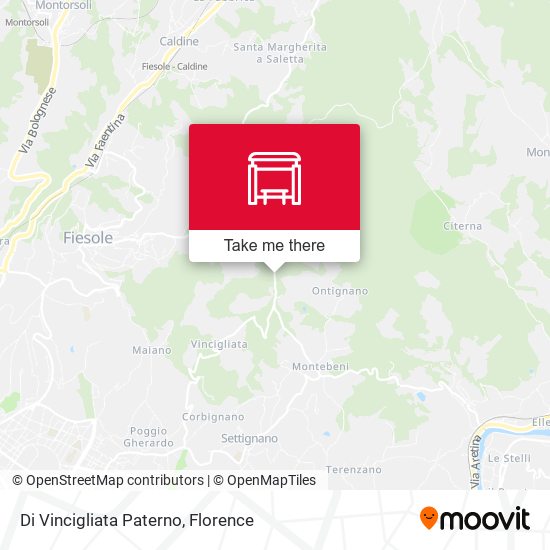 Di Vincigliata Paterno map