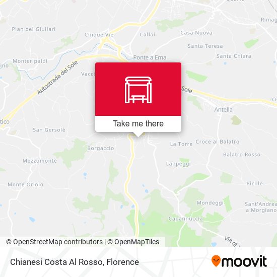Chianesi Costa Al Rosso map