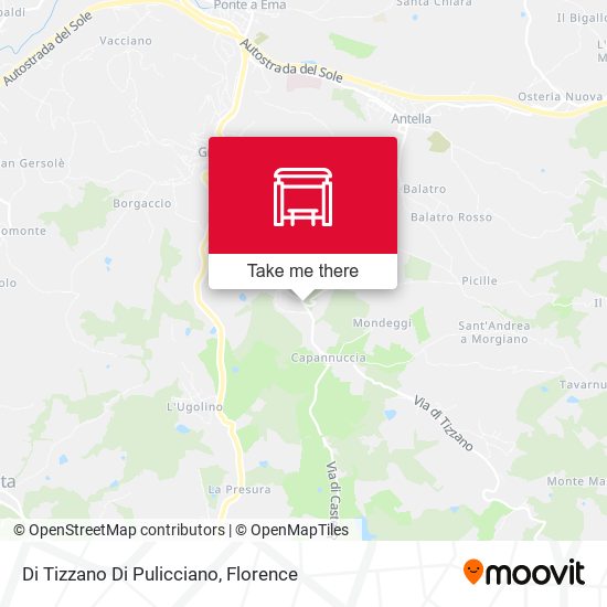 Di Tizzano Di Pulicciano map