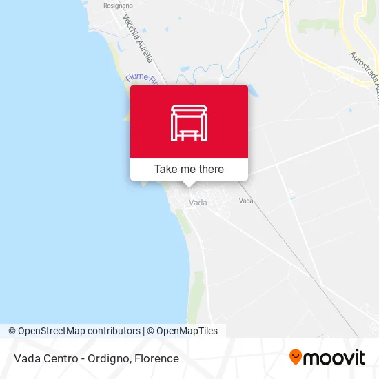 Vada Centro - Ordigno map