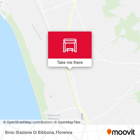 Bivio Stazione Di Bibbona map