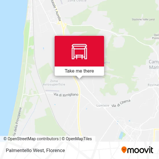 Palmentello West map