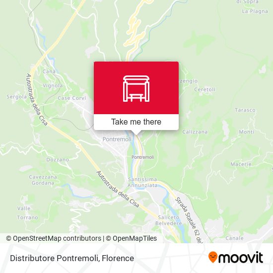 Distributore Pontremoli map