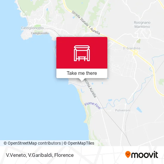 V.Veneto, V.Garibaldi map