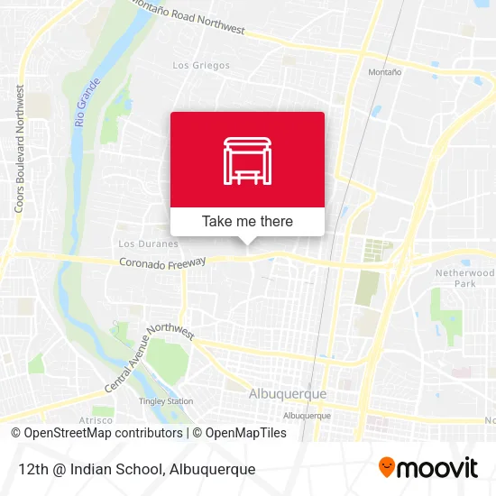 Mapa de 12th @ Indian School